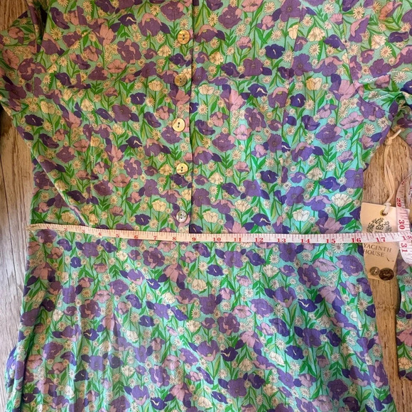 NWT Tuckernuck Hyacinth House Multi Floral Bellflower Long Sleeve Maxi Dress M - Picture 14 of 16